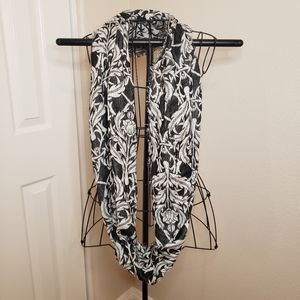 Vintage Reversible Infinity Scarf